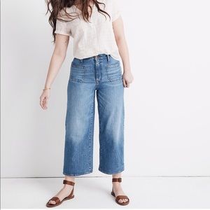 Madewell Wide Leg Crop Jeans